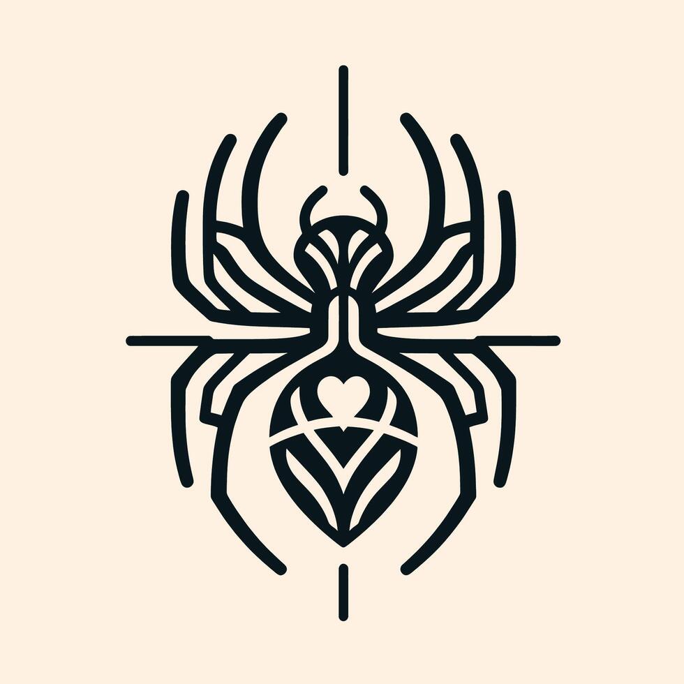 Spider icon illustration vector