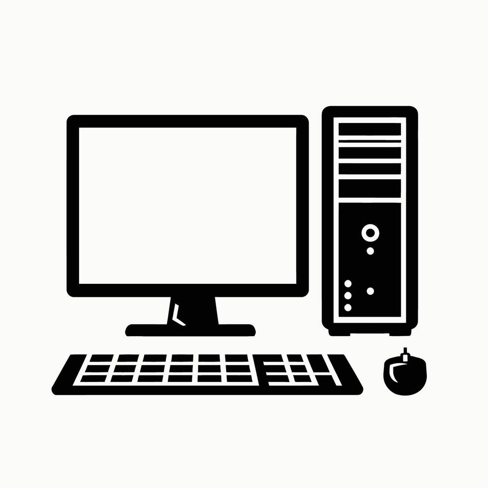 Computer icon illustration vector