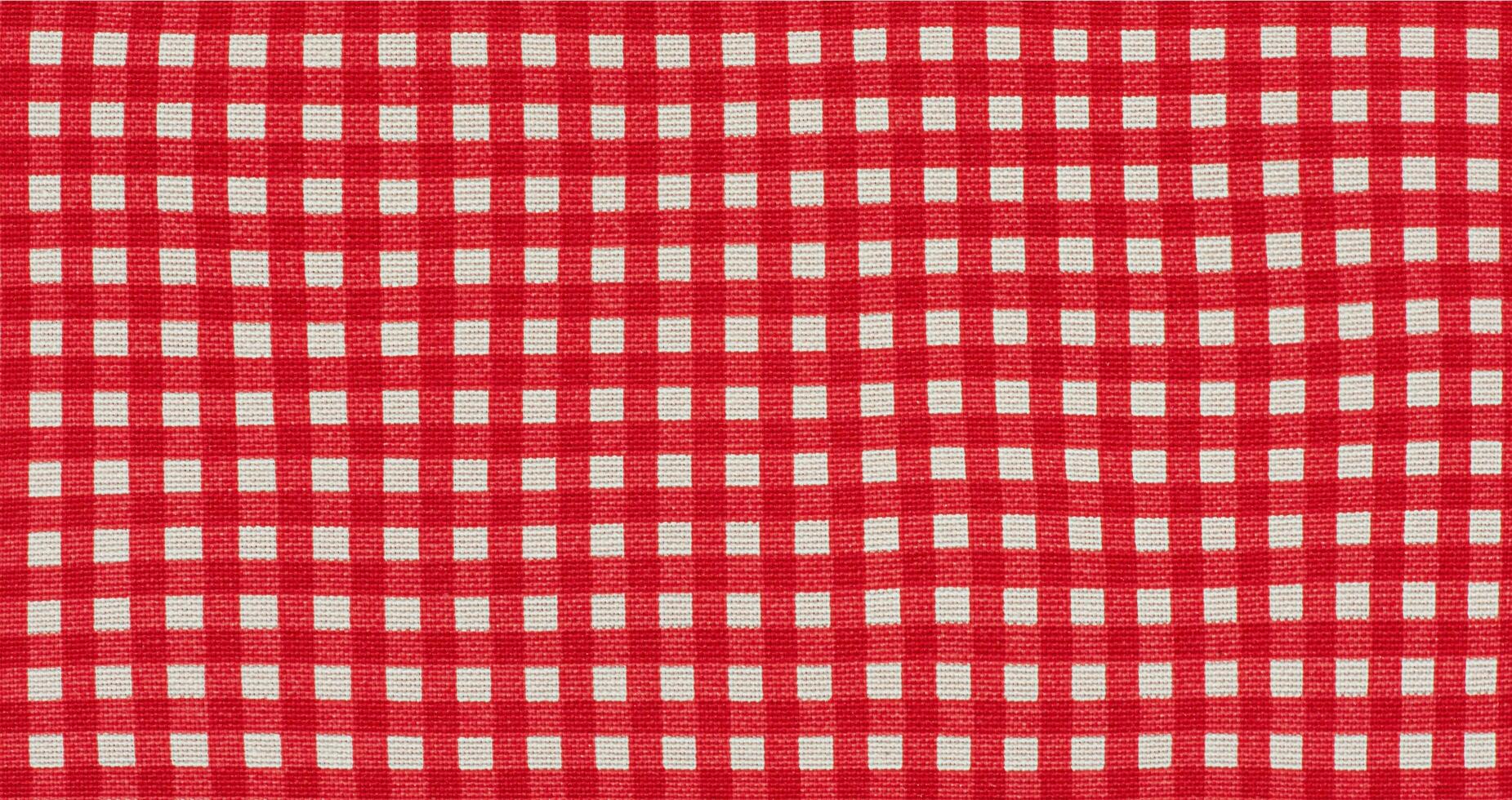 Checkered red and white tablecloth texture web size photo