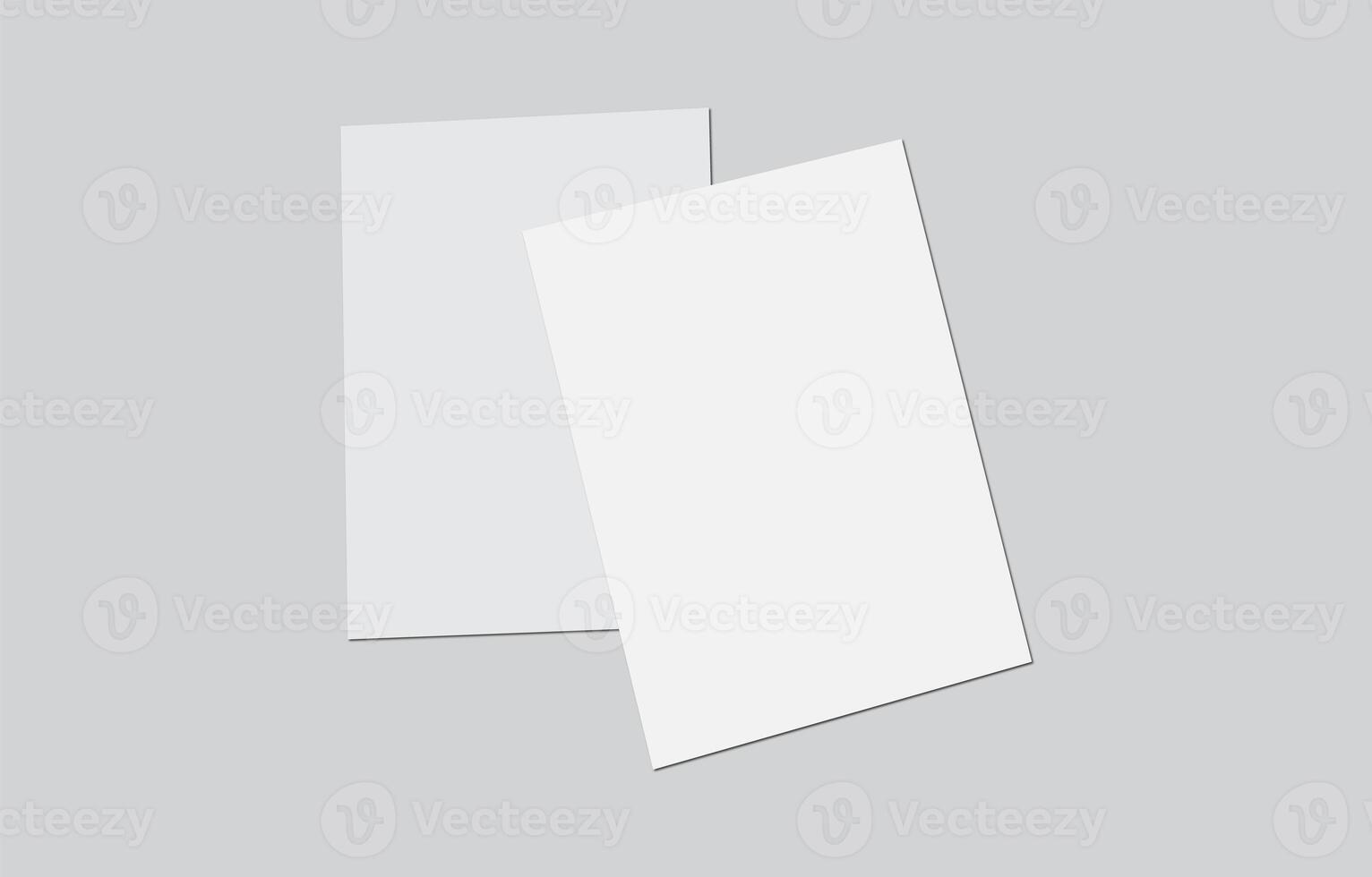 Professional invoice Lettterhead fax cover flyer or Letter blank Mockup file photo