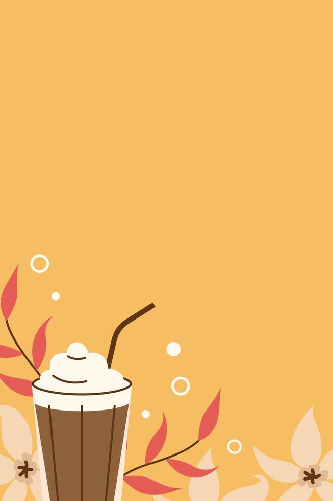 background template for invitations, cards, banner, brochure, poster, cover, cafe menu or another design. illustration. vector