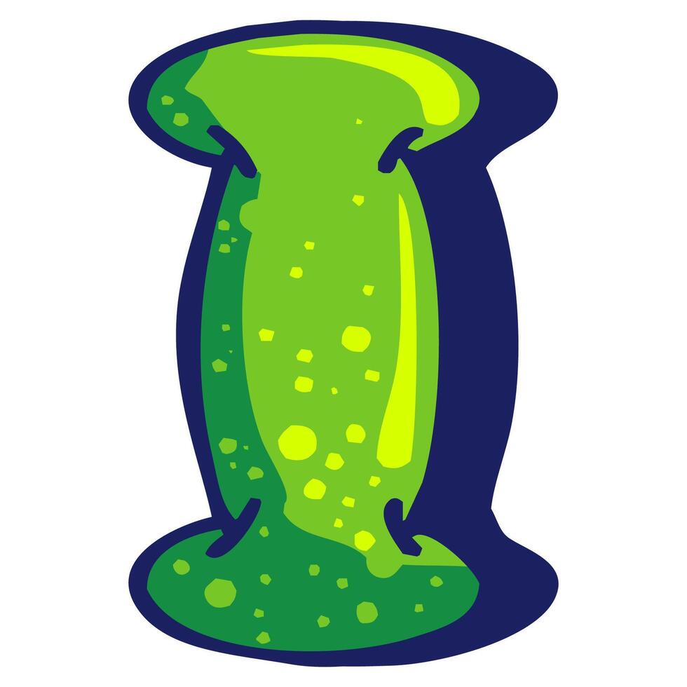 Bubble graffiti font style Letter I vector