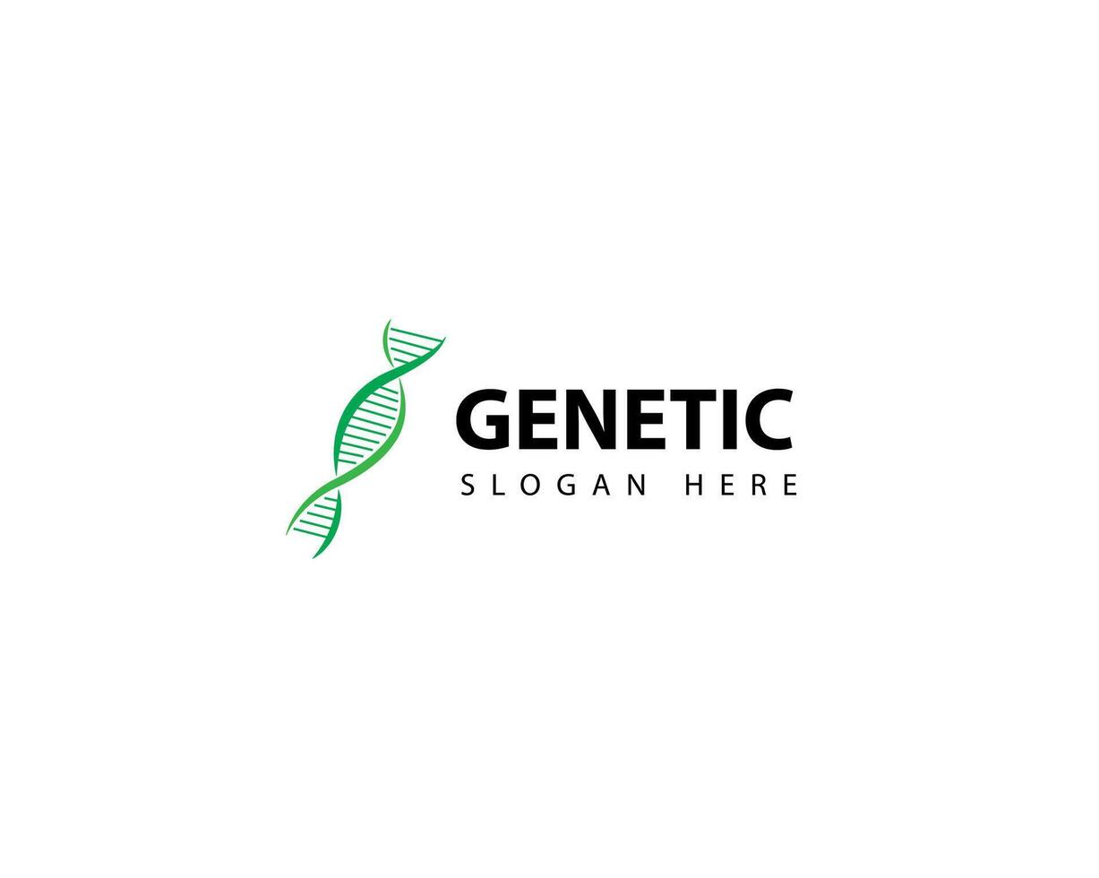 Genetics logo creative technology science bio tech medical design web DNA logo vector