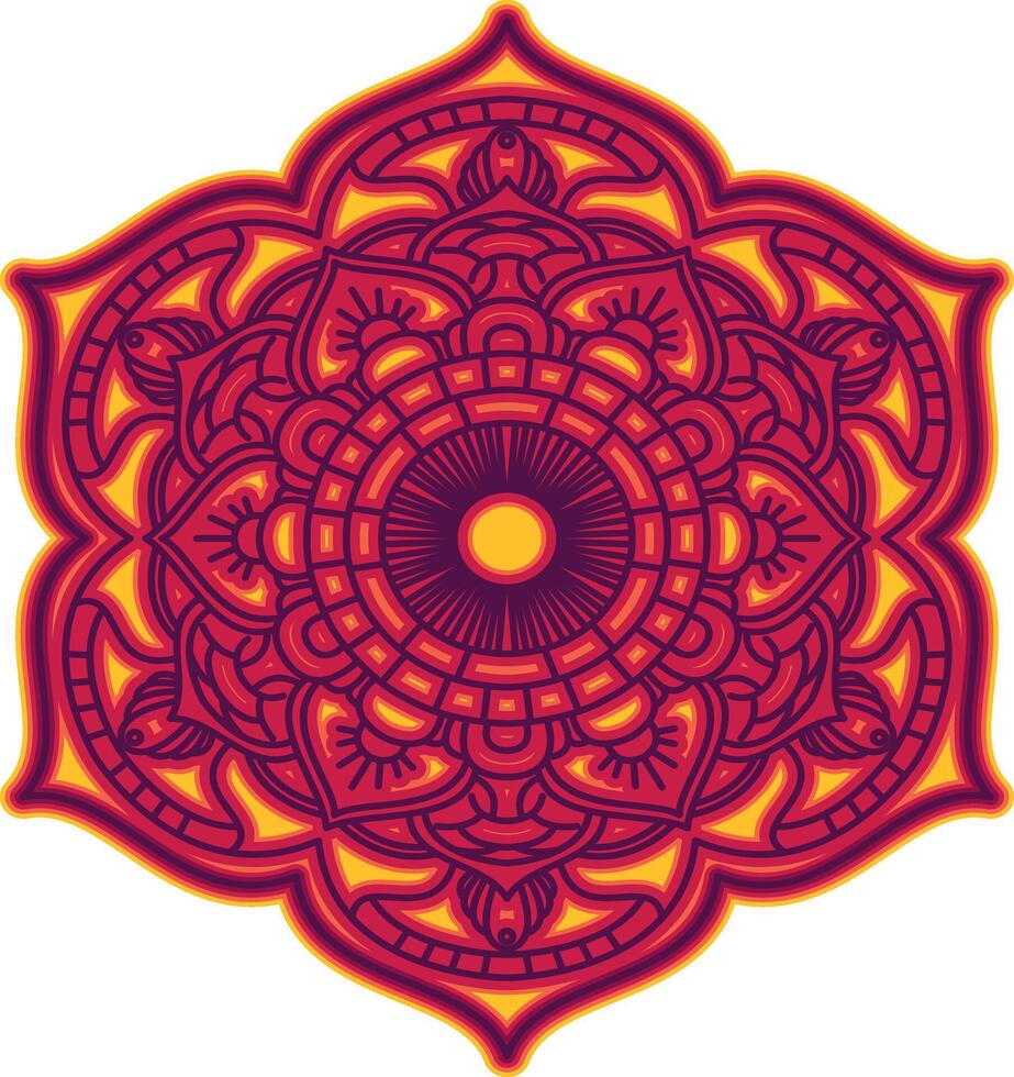 Multilayer Mandala 3D Graphics vector