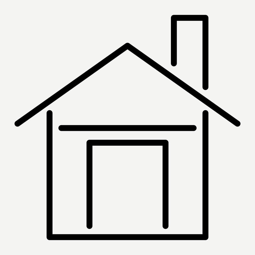 Home icon, Simple house symbol for website and application homepages. vector