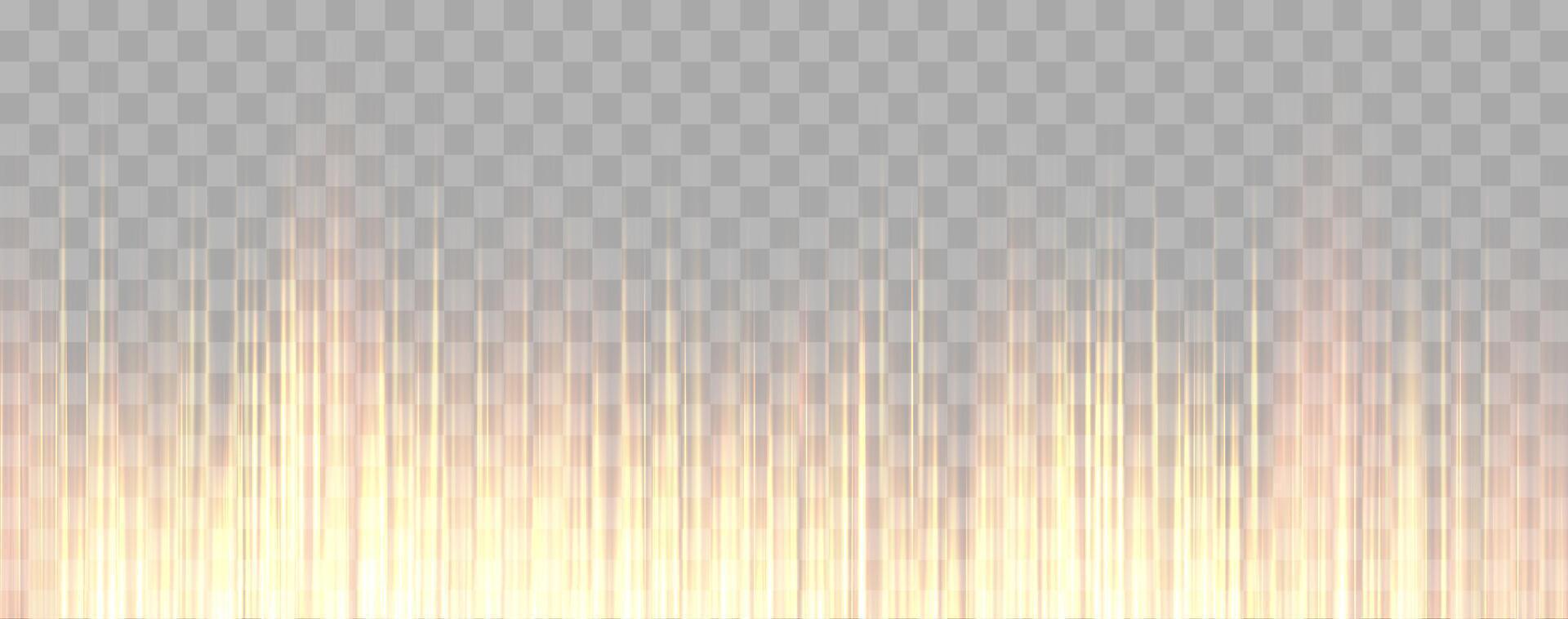 Speed rays, velocity light neon flow, zoom in motion effect, orange glow speed lines, colorful light trails, stripes. vector