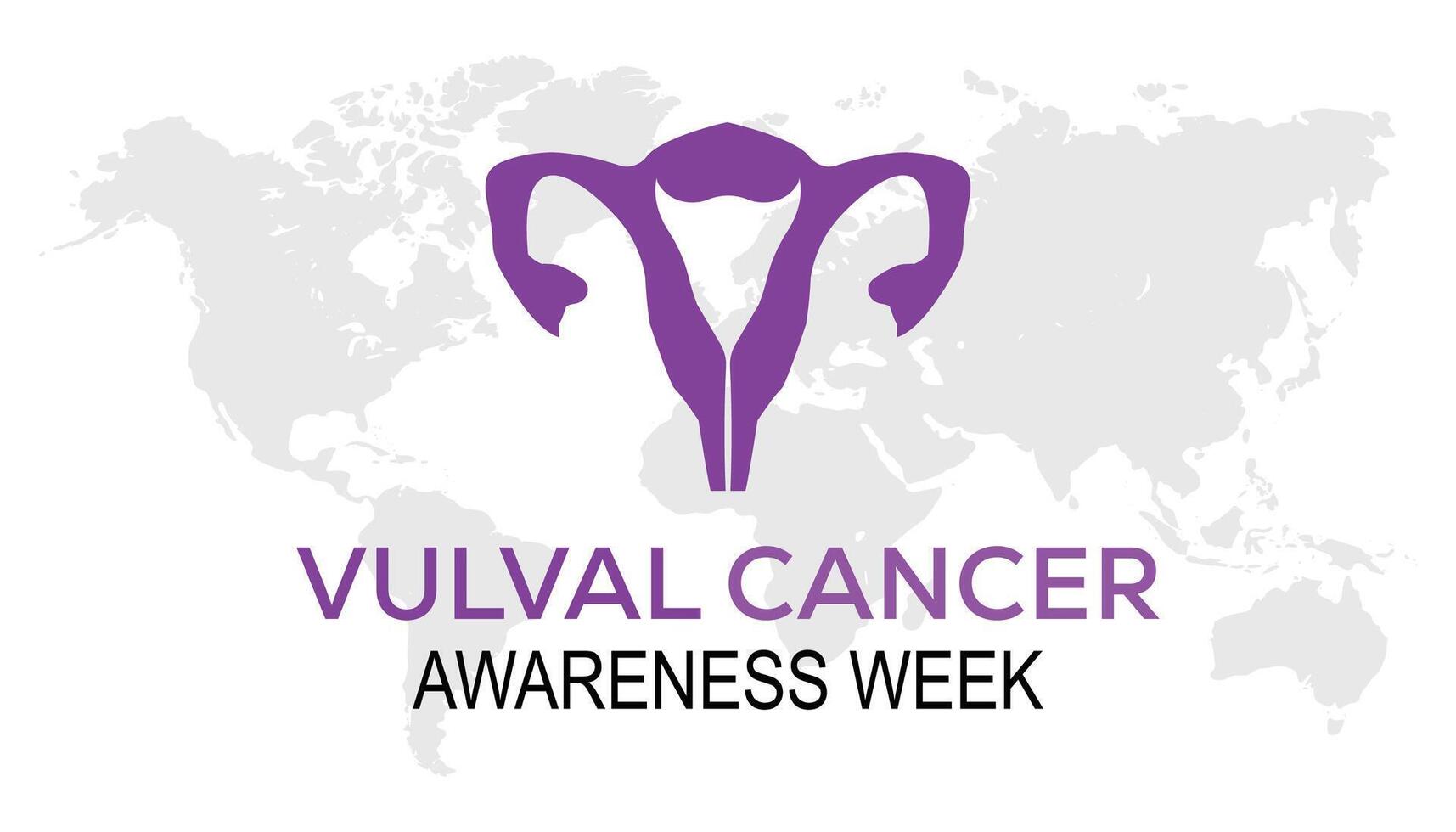 Vulval Cancer awareness week is observed every year on November. Medical Healthcare Awareness concept. background, placard, banner template illustration design. vector
