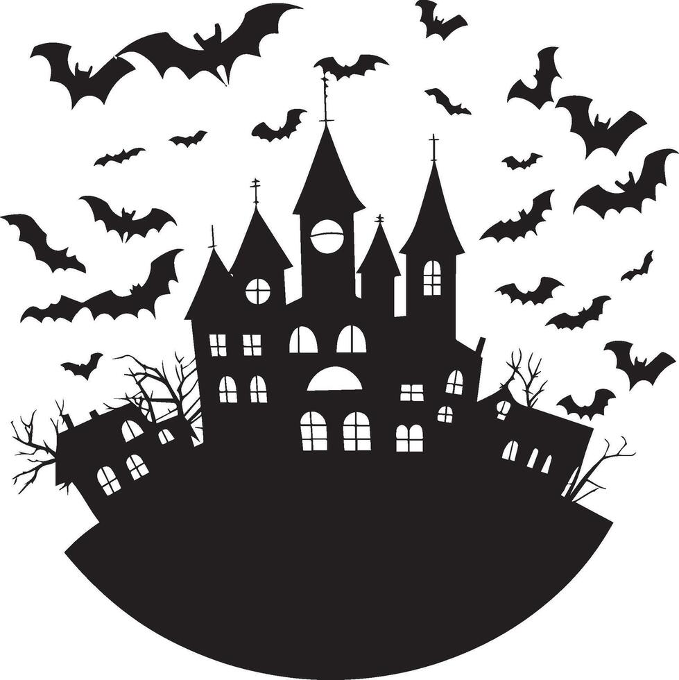 Halloween banner clean simple black vector