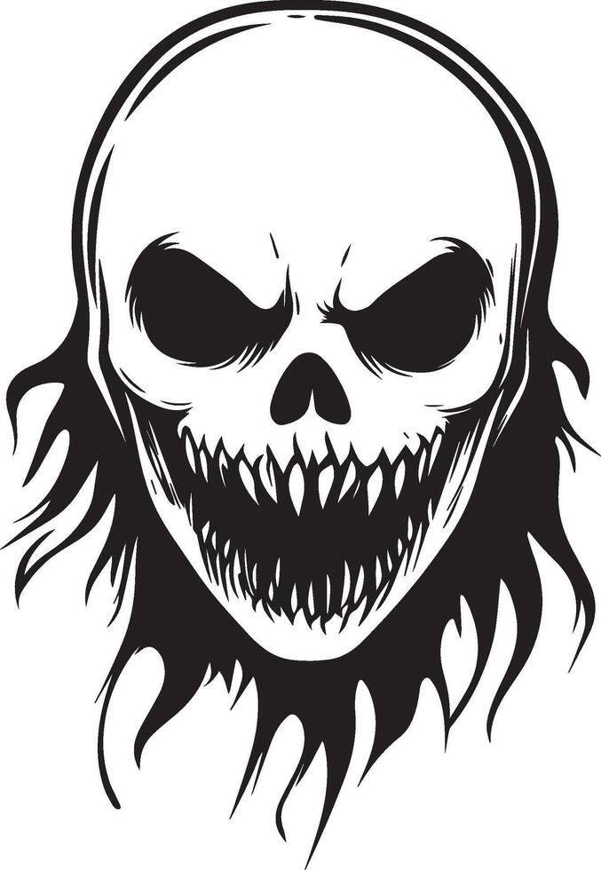 Ghoul clean simple black vector