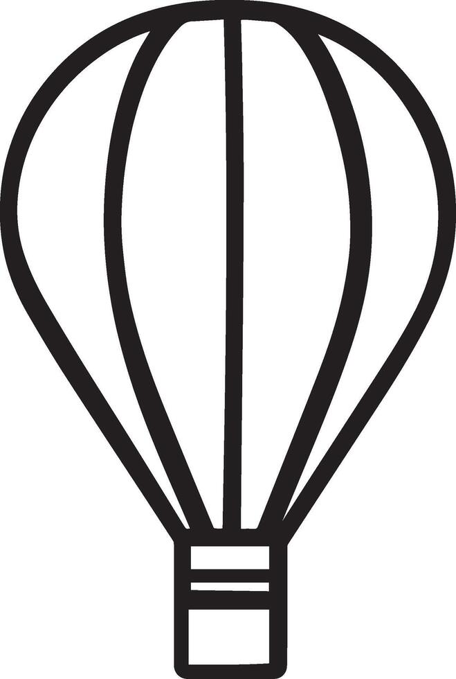 Balloon linear black vector