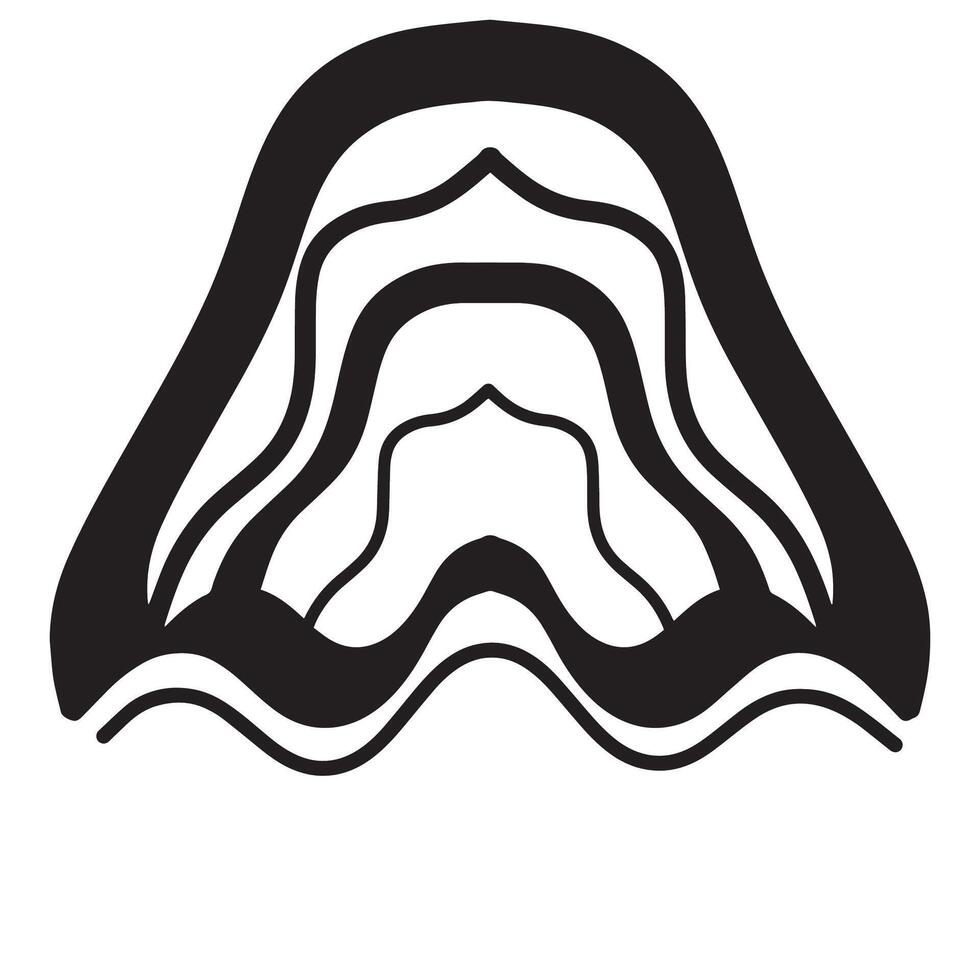 simple mountain trek logo, simple mountain camp isolated vector