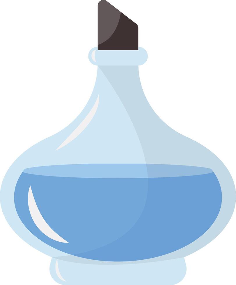 Magic Potion Bottle with Glass Jar and Elixir vector
