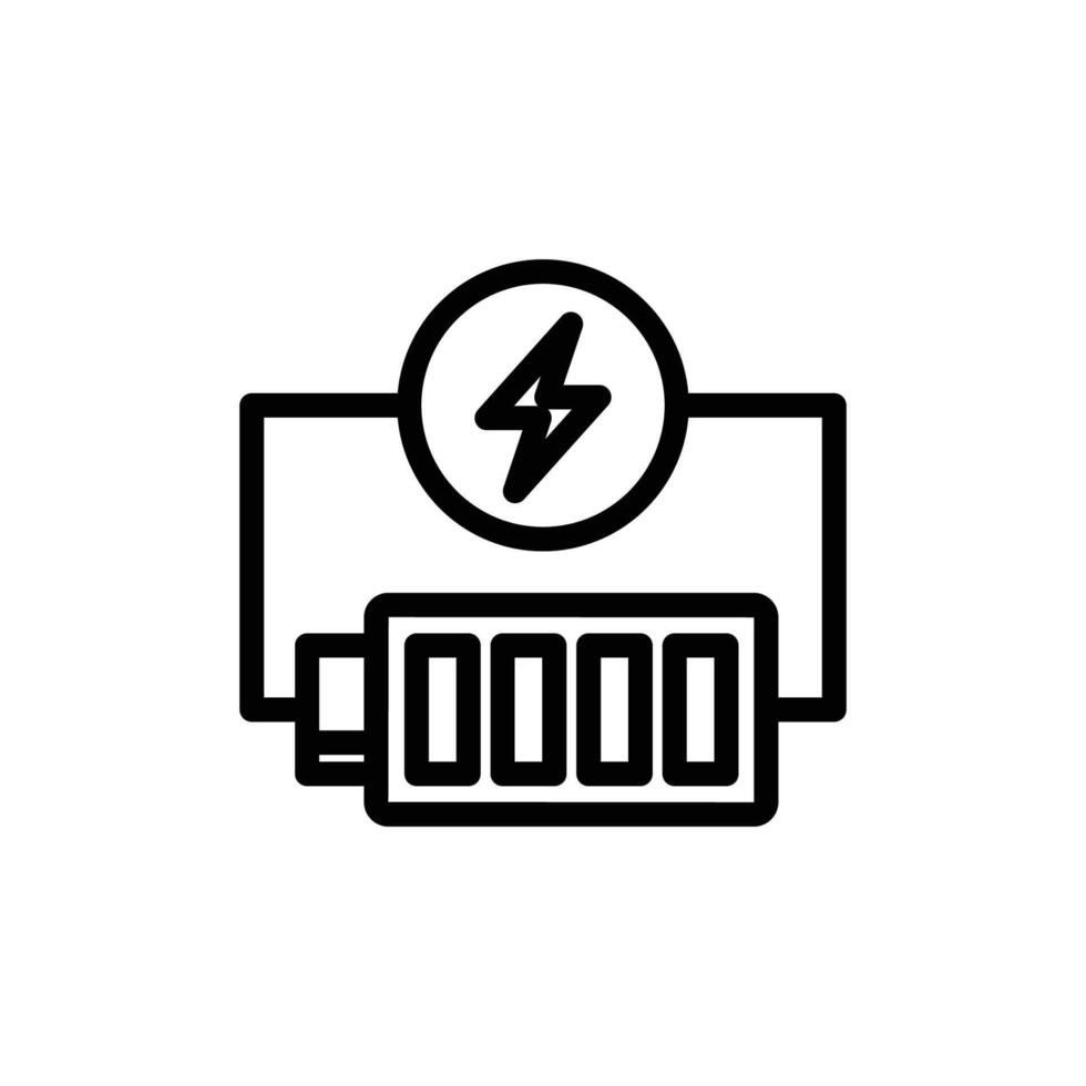 energy icon or logo design isolated sign symbol illustration. A collection of high quality black line style icons vector
