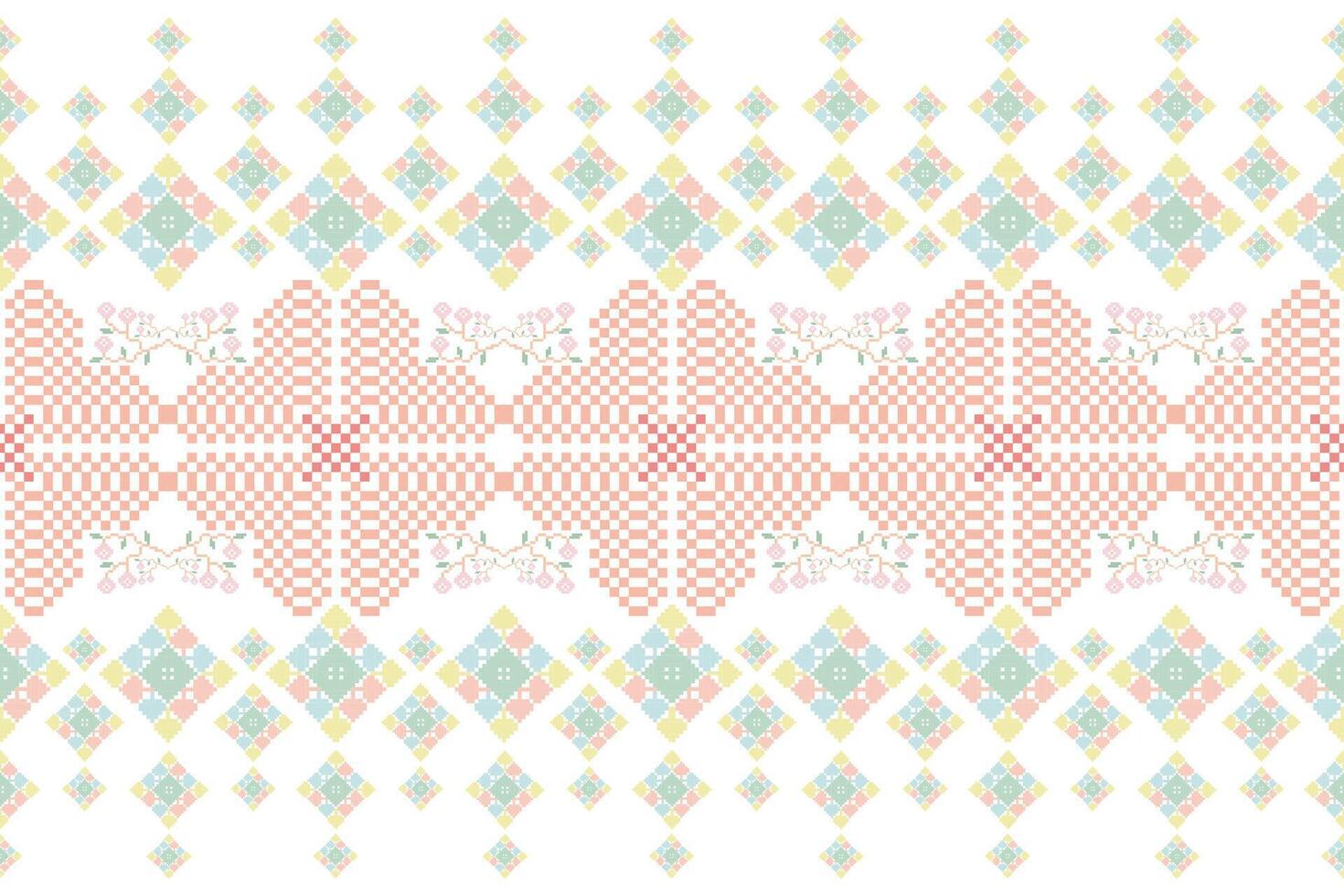 Geometric floral pattern background. vector