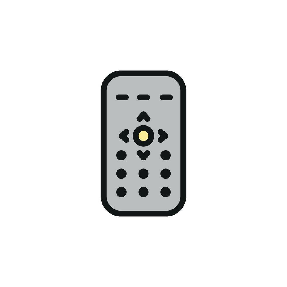 A Remote control icon with a sleek and modern design concept in a simple style vector