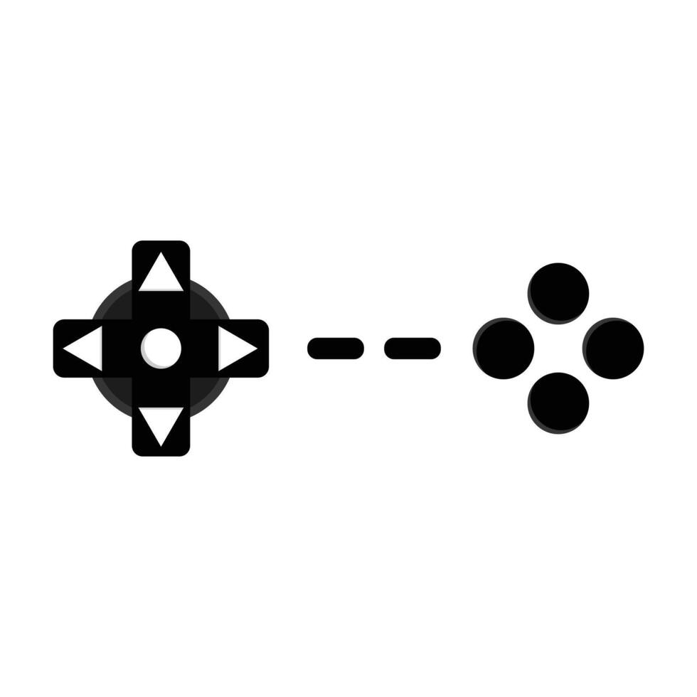 classic game button console icon illustration vector
