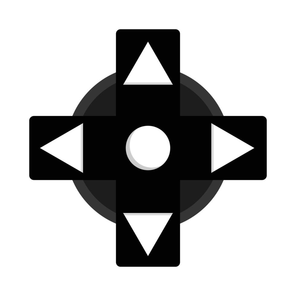 illustration of classic game arrow button icon vector