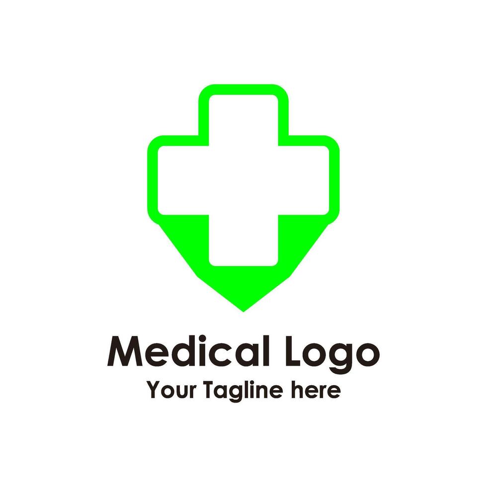 Medical logo design template vector