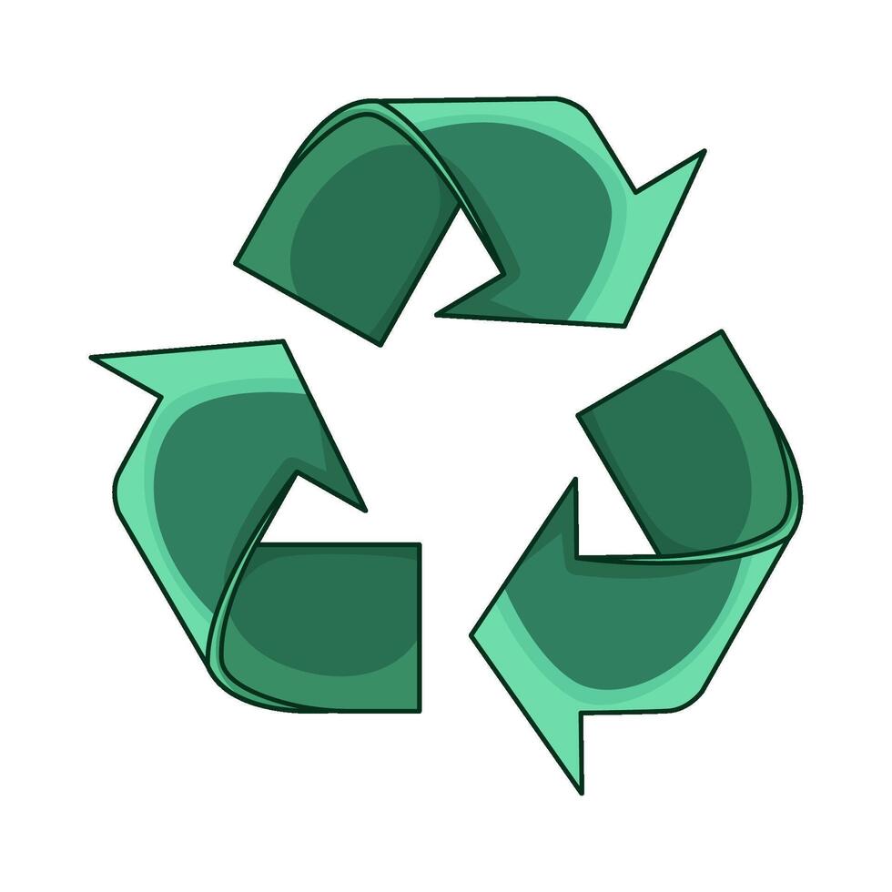 illustration of recycle symbol vector
