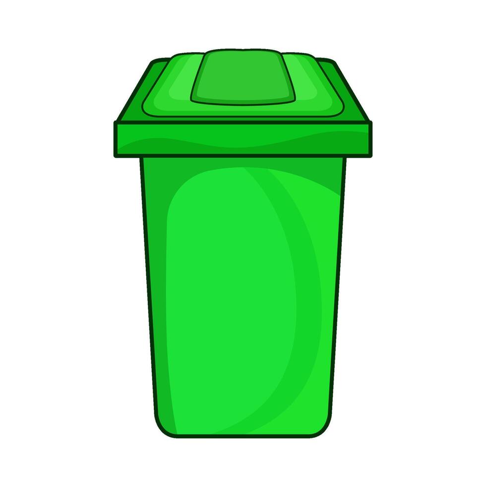 illustration of trash bin vector