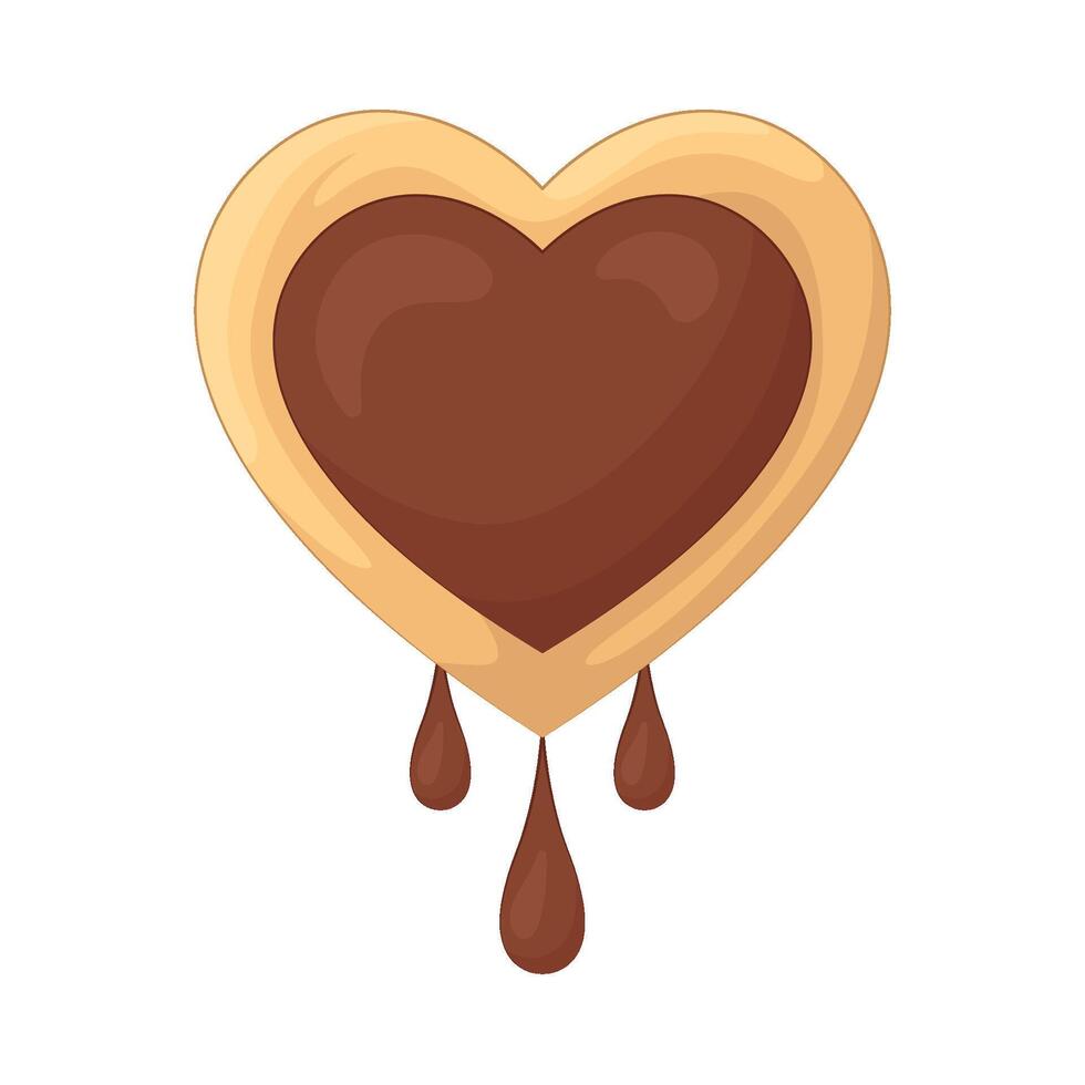 illustration of heart cookies vector