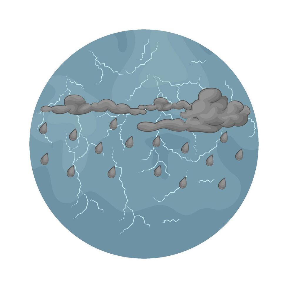 Illustration of rain vector