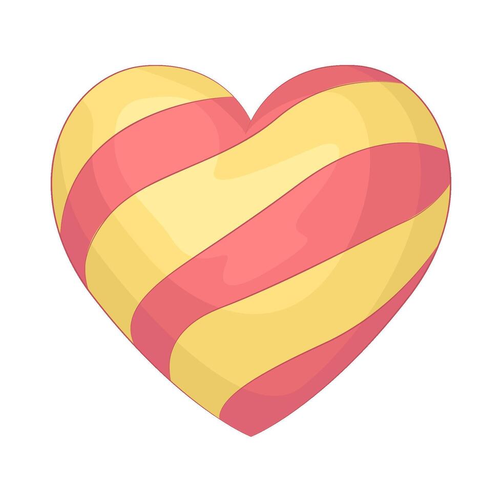 Beautiful Heart Lollipops vector