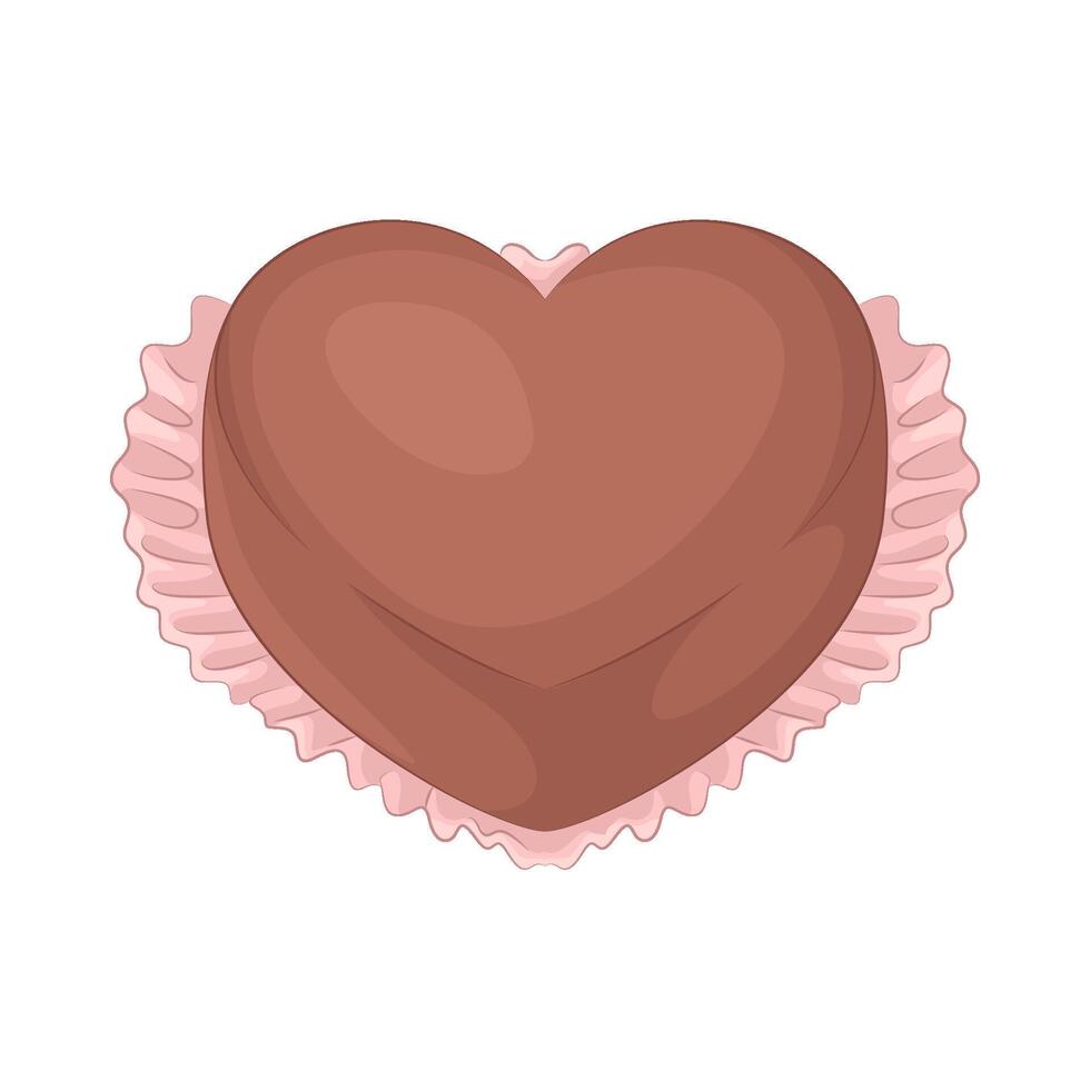 illustration of heart cake vector