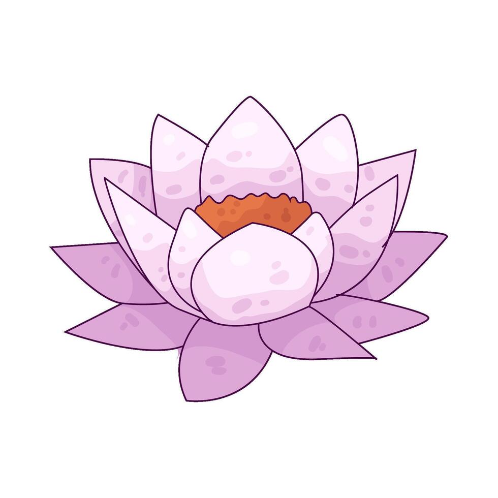 Illustration of lotus flower vector