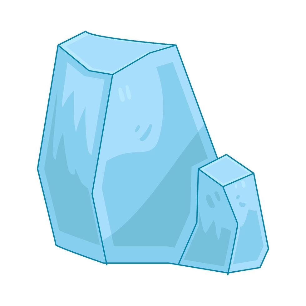 Illustration of ice stone vector