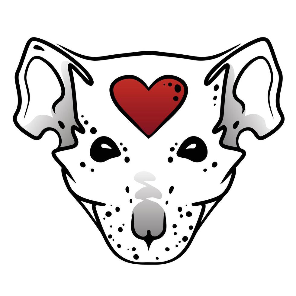 Tattoo-style rat head icon vector