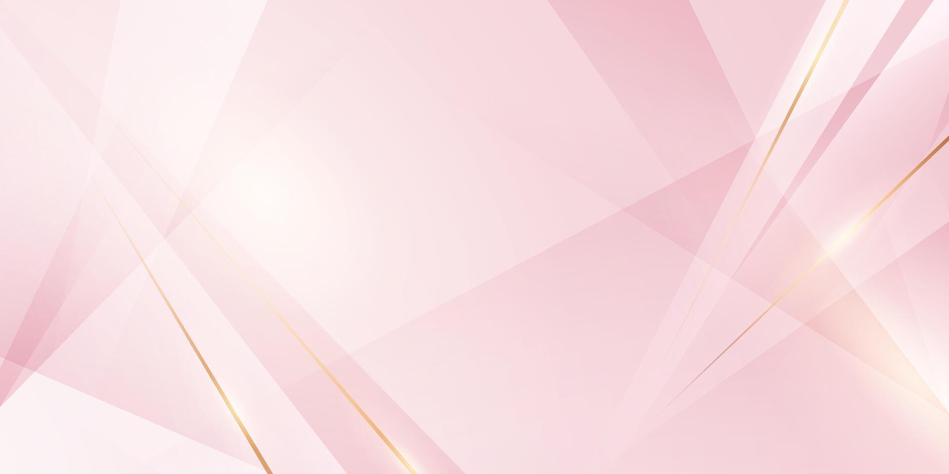 Abstract background design, modern pink and gold geometric element design. vector