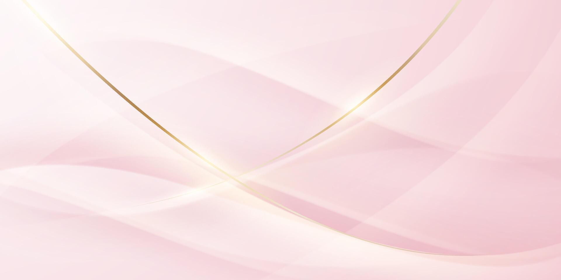 Abstract background design, modern pink and gold geometric element design. vector