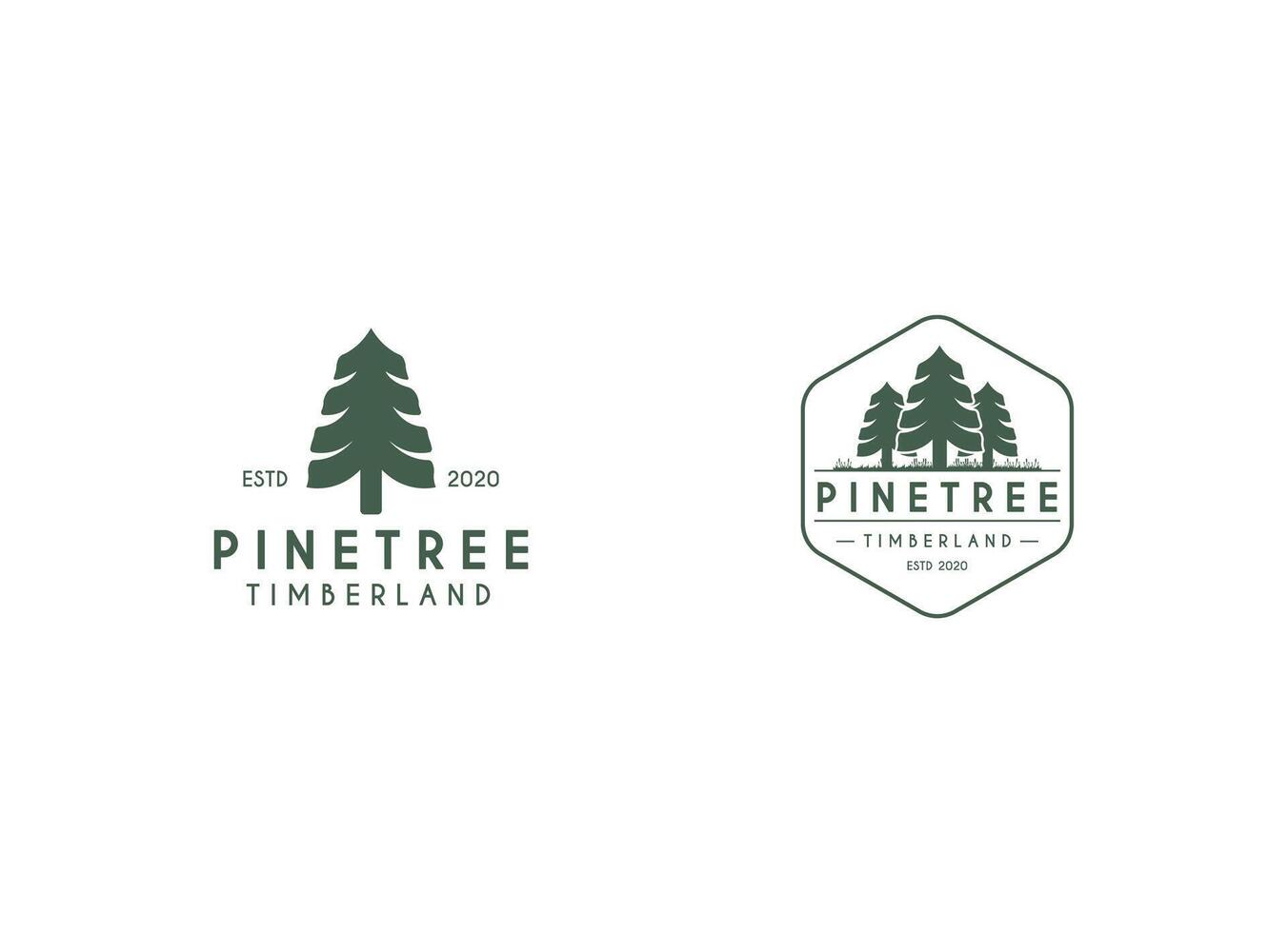 Pine tree pines logo design. Universal creative premium symbol vector