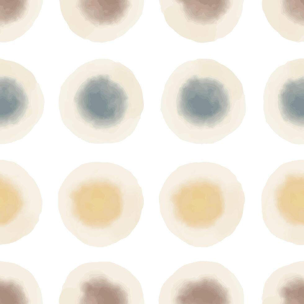 Watercolor abstract circles. Seamless pattern. Simple surface design vector