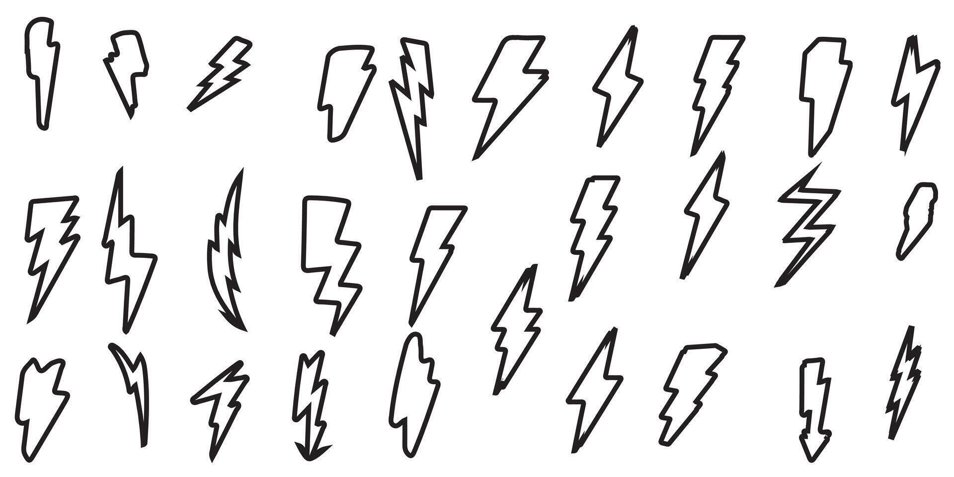 Illustration of electrical element icons vector