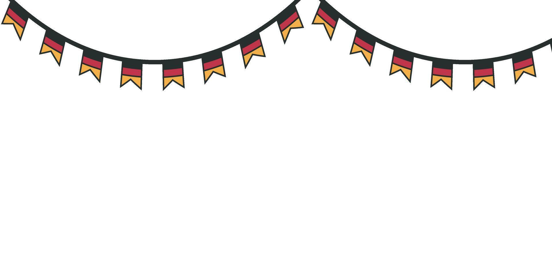 Oktoberfest square social media post collection template. elements of grilled sausage, wheat and beer, blue and white checkered flag. and retro style design elements vector