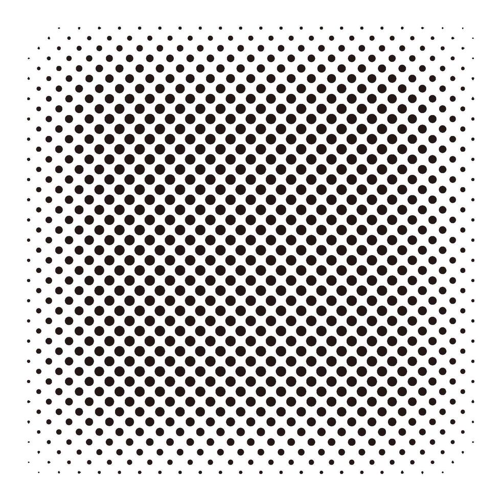 Monochrome Square Halftone Gradation On A White Background. vector