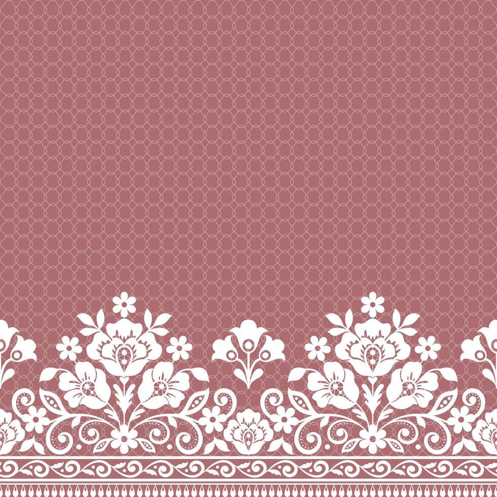 Lace seamless background Geometric ethnic oriental ikat seamless pattern Design for background,carpet,wallpaper,clothing,wrapping,Batik,fabric, embroidery style. vector