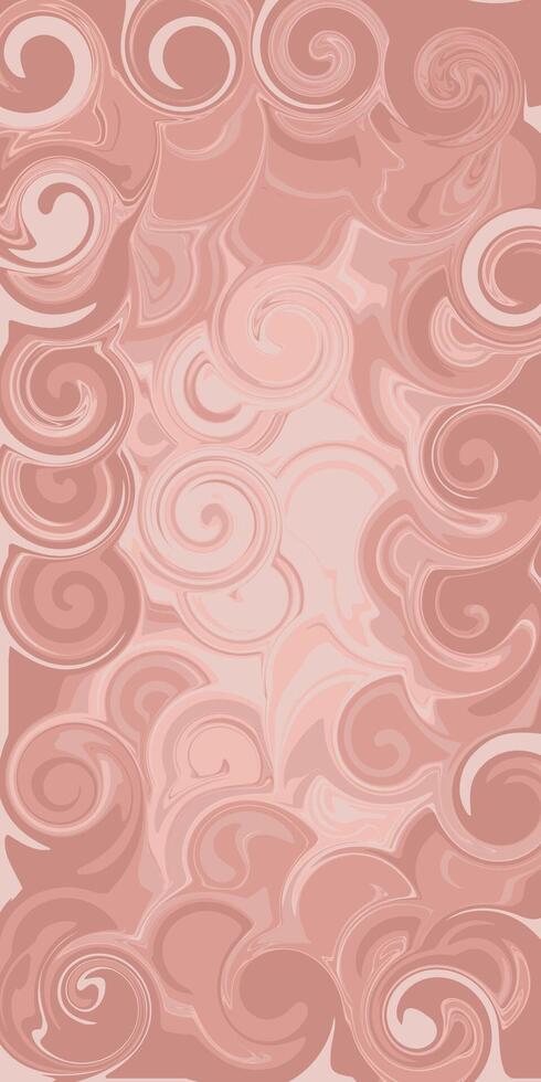 Pastel neutral fluid swirl vertical background to create a trendy cover. Beige texture for web design. vector