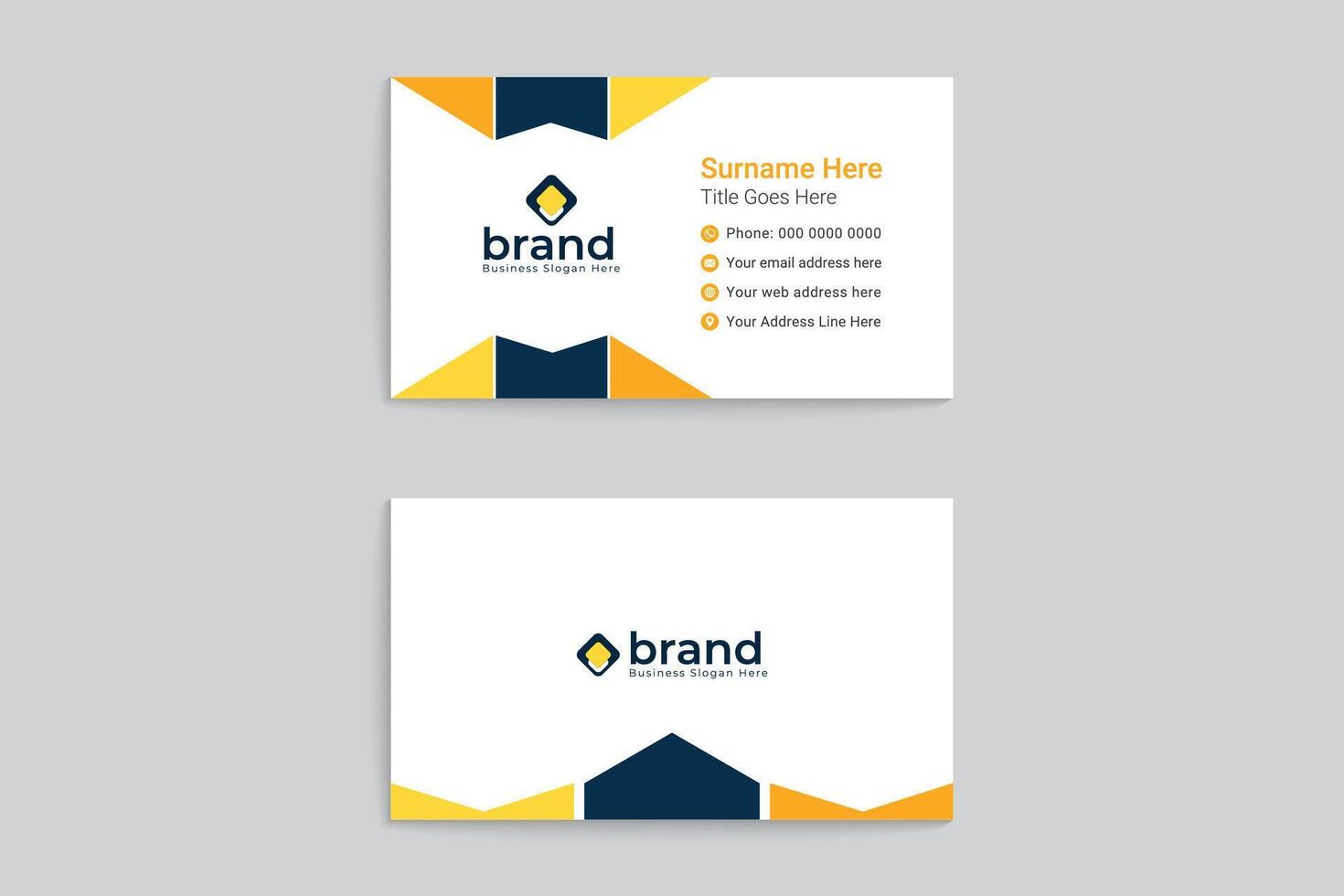 Modern business card template vector
