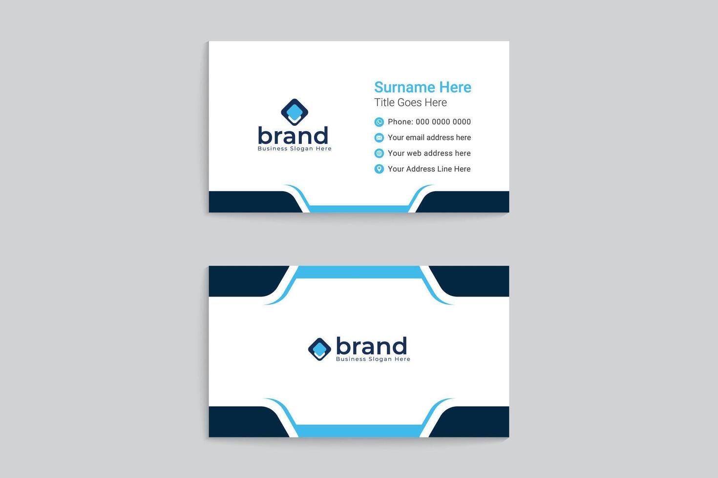Abstract business card template vector