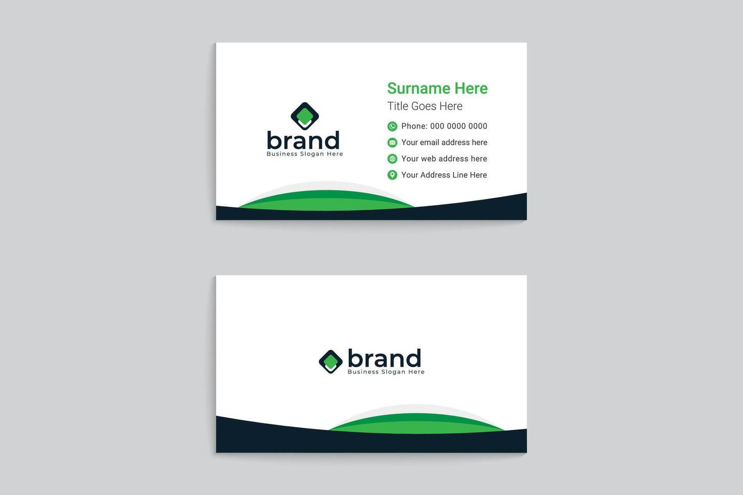Professional business card mockup vector