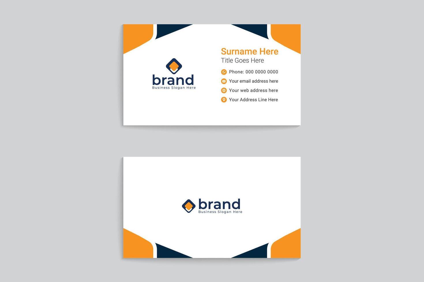 Professional business card mockup vector