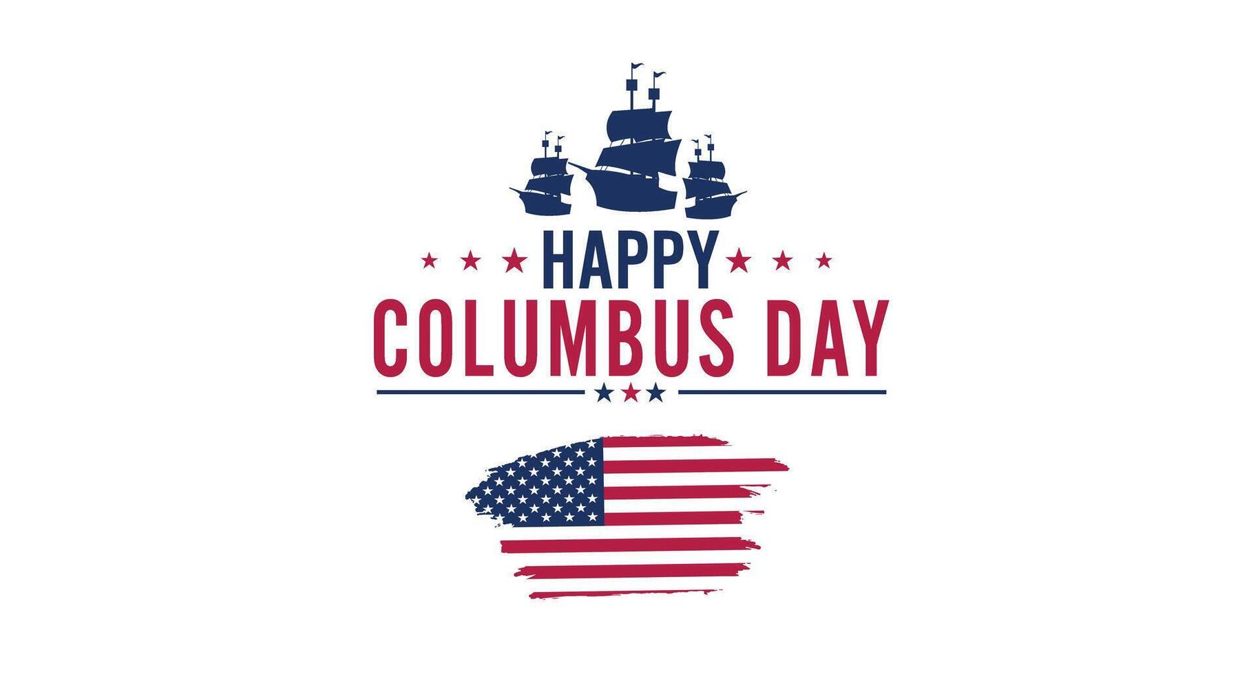 Happy columbus day illustration vector