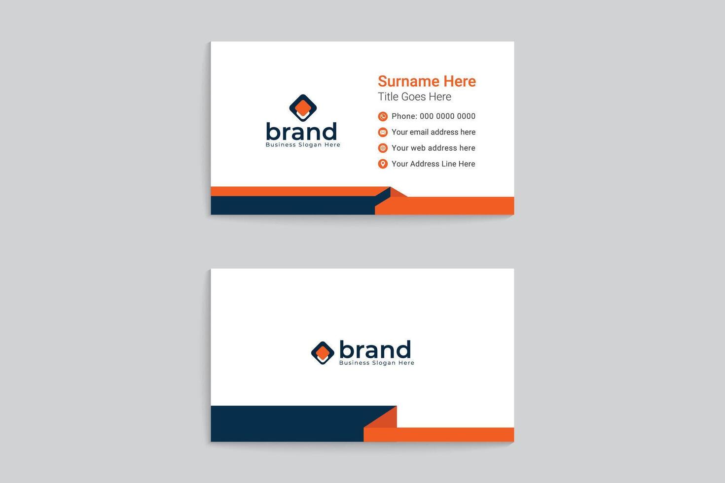 Elegant professional business card template vector