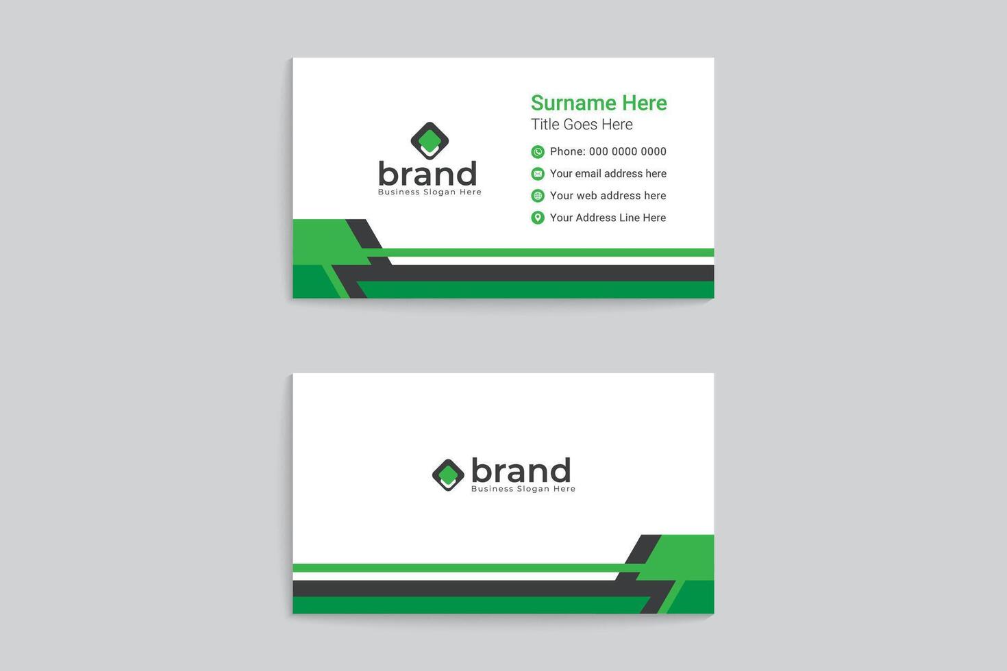 Business card template design vector