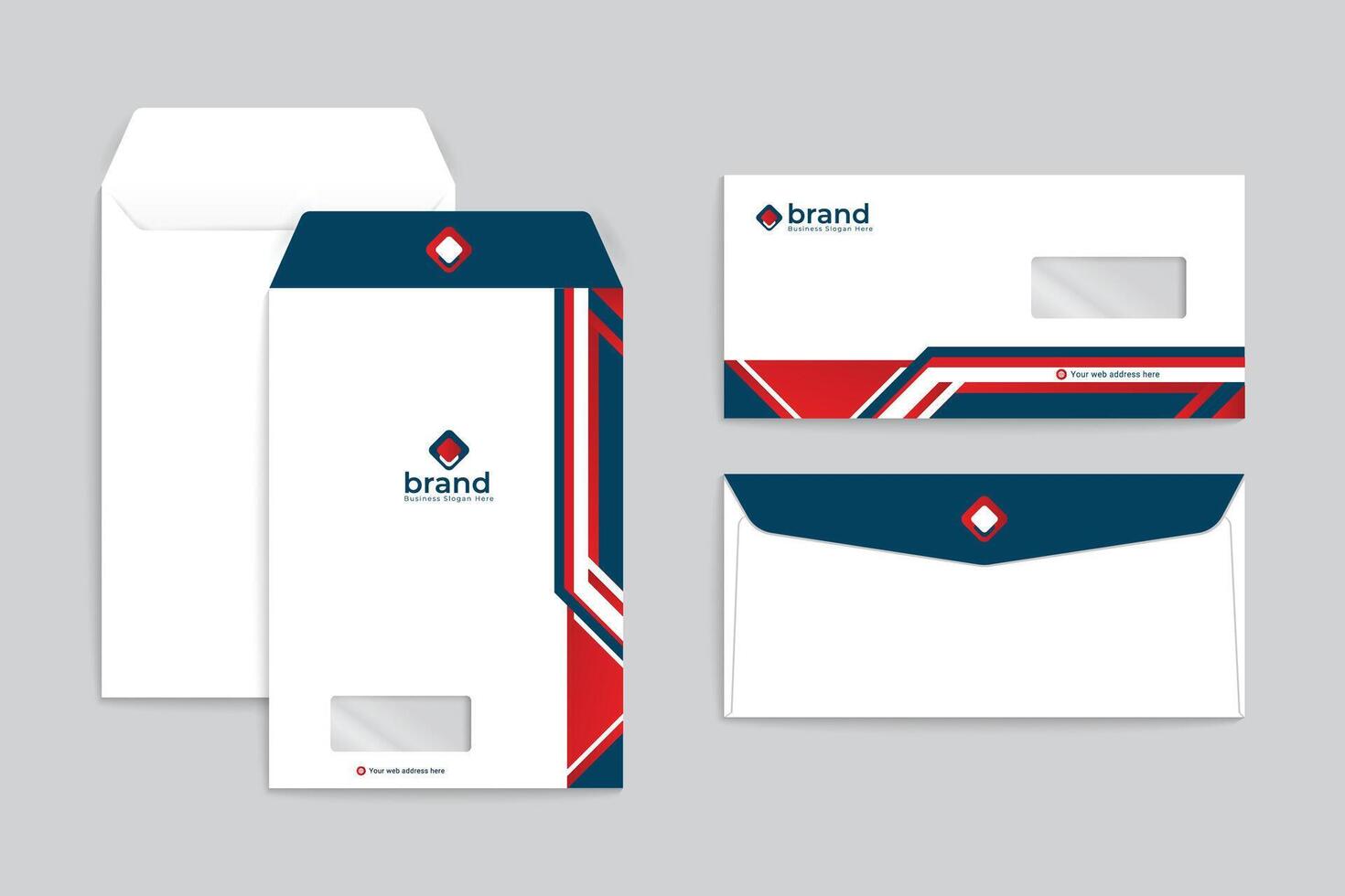 Corporate envelope template vector