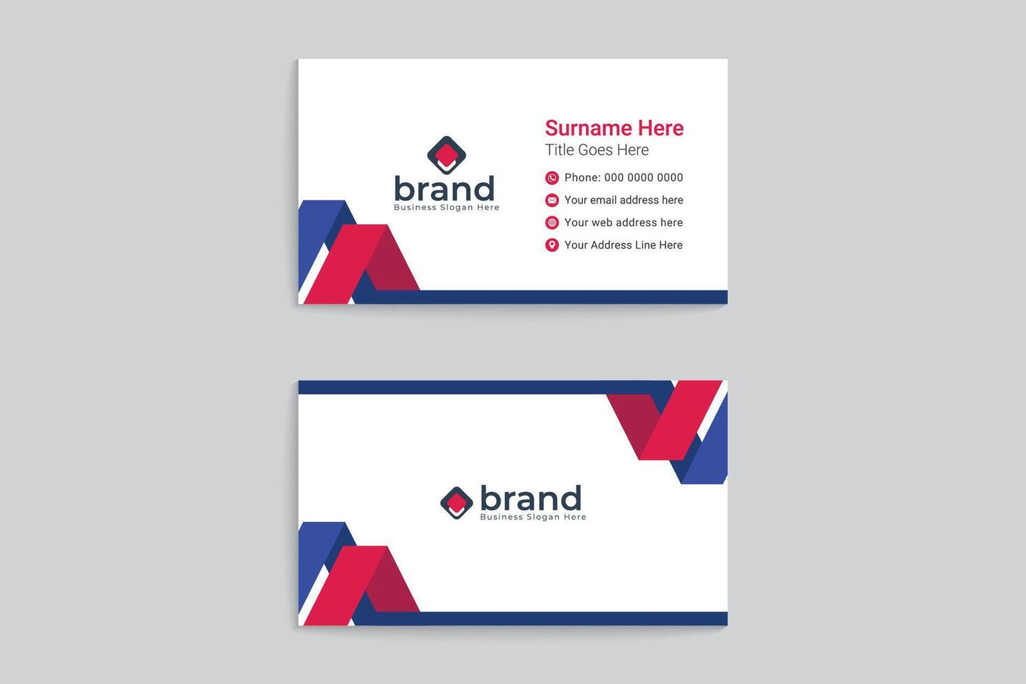 Modern business card template vector