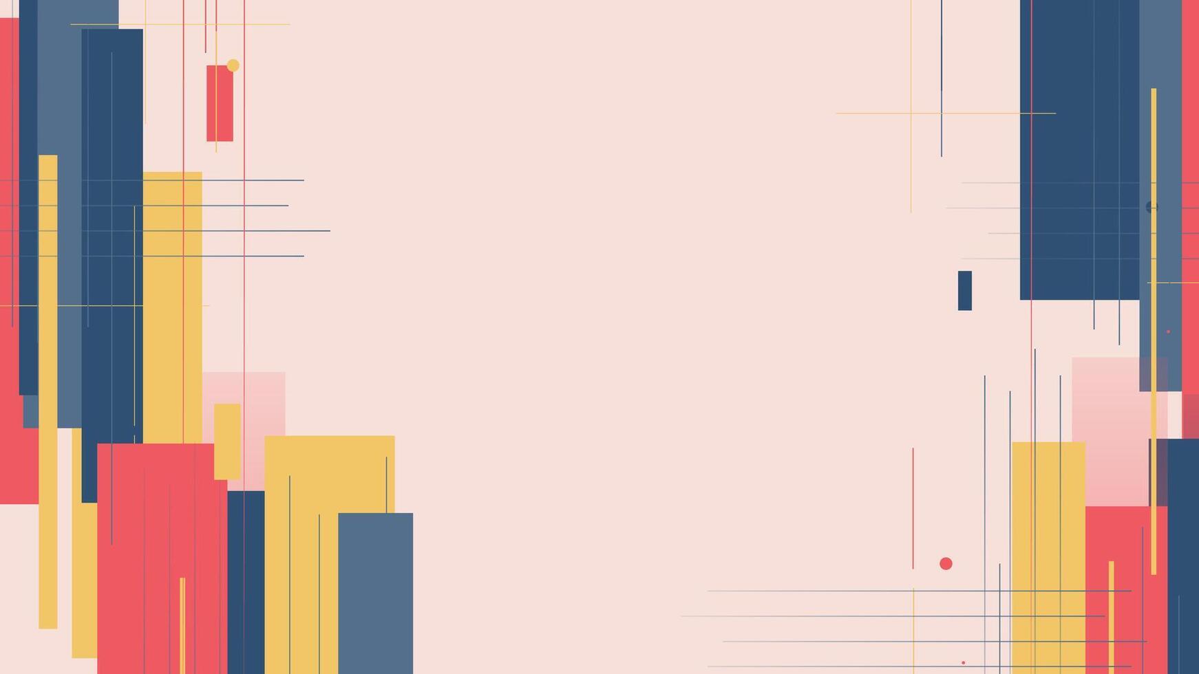 Abstract geometric background with soft colors vector